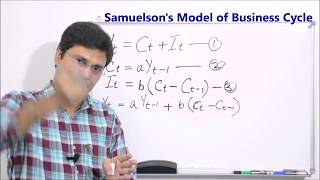 Samuelsons Model of Business Cycle in Hindi [upl. by Anwad]