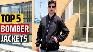 Top 5 Best Bomber Jackets 2023 ✅The Ultimate Guide to Stylish Warmth ✅ [upl. by Nnylf]