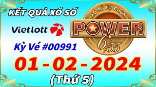 Kết Quả Xổ Số Tự Chọn POWER 655 Ngày 122024  Vietlott 655  Kỳ Vé 00991 – VIETLOTT [upl. by Eibbor384]