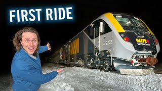 EXCLUSIVE First Ride on Canadas NEW TRAINS with viarailcanada [upl. by Claudine]