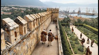 🇪🇸 Andalusien  Festung Castillo de GibralfaroКрепость Хибральфаро españa [upl. by Chalmer]