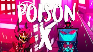 Alastor x Vox DUET  Poison AI Cover Lyric AMV [upl. by Enileuqaj]