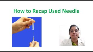 How to recap used needlemust know [upl. by Francisca386]