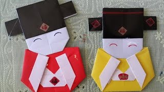 小財神摺紙 Chinese Mammon Origami （財神爺折紙） [upl. by Raoul]