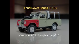 Cararama 172 Land Rover Series III 109  Complete Set of 10 [upl. by Suicul]