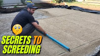 How to Screed for a Paver Patio  Tips from a Professional [upl. by Guerin]