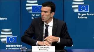 AGRIFISH Council  July 2014  Press Conference [upl. by Akerue446]