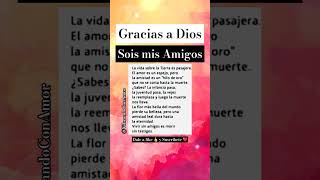 🔴 Gracias a Dios sois mis Amigos frases [upl. by Yetac]