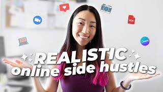 6 Easy Online Side Hustles that require NO MONEY to start in 2024 💸 realistic for the average person [upl. by Turnheim]