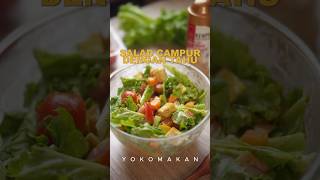 Salad campur dengan tahu asmrcooking resepmudah resepsalad saladtahu resepkewpie [upl. by Currie]