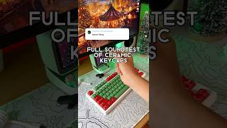 Soundtest of Ceramic Keycaps ceramickeycaps mechanicalkeyboard gaming technology unboxing [upl. by Libbey]