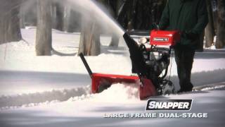 Snapper 2Stage Snow Blower Product Demo [upl. by Aylward]