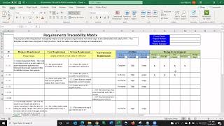 Requirements Traceability Matrix Template [upl. by Iadam]