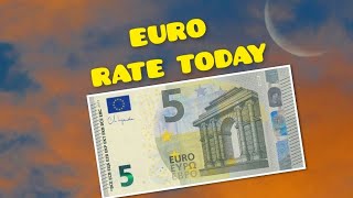 Euro EUR Currency Exchange Rate Today  What Is The 1 Euro Rate  151024 [upl. by Natek]