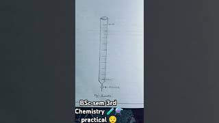 to calibrate the given Burette 🧪⚗️chemistry practical BSC 3rd sem👍✨ [upl. by Amilah]