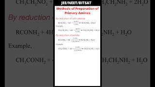 By reduction of nitro alkanes  By reduction of amides  Methods of Preparation of Primary Amines [upl. by Aikas]