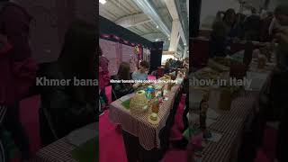 khmer banana cake at festival delloriente at parma fiera Italy on 56112022 [upl. by Steffin]