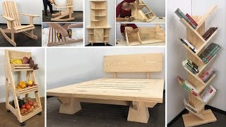 5 Proyectos en Madera Que debes Hacer Alguna Vez  Tutorial de Carpinteria [upl. by Kamaria907]