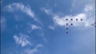 The Red Arrows over Goose Green Lyndhurst New Forest 2023 [upl. by Eteragram]