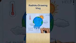 Save earth drawing hotearth earthdrawing hotworld myearth [upl. by Verdha]