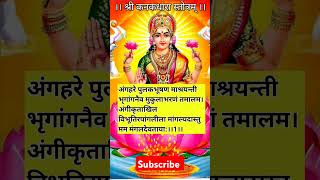 quotश्री कनकधारा स्तोत्रम्  माँ लक्ष्मी का आशीर्वादquot।।Kanakdhara Strot Mantra।। [upl. by Aivartal514]