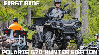 POLARIS SPORTSMAN 570 HUNTER EDITION  FIRST RIDE [upl. by Anneiv]