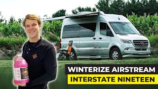 DO THIS BEFORE ITS FREEZING  How To Winterize Your Airstream Interstate 19 Motorhome [upl. by Wilton681]