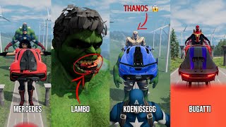 Super Cars Vs Avengers 6 😱 BeamNGDrive  The Real Granny [upl. by Novets179]