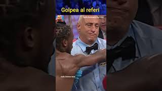 Fuerte golpe sorprende al referí y casi lo líquida boxing [upl. by Oran]