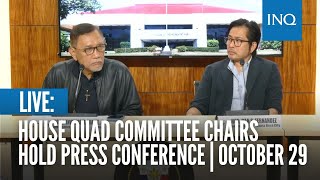 LIVE House quad committee chairs hold press conference  October 29 [upl. by Weissmann]