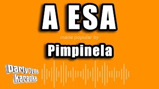 Pimpinela  A Esa Versión Karaoke [upl. by Cockburn499]