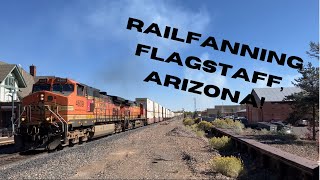 Railfanning Flagstaff Arizona Feat Amtrak SWC And Many BNSF Freight Trains [upl. by Carlee]