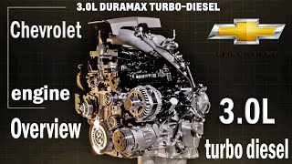 2021 Chevrolet 30L Duramax turbo diesel engine Overview [upl. by Mendive]