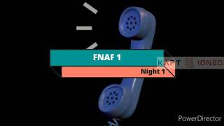 Phone Guy FNAF 1 Night 1 Voice Lines [upl. by Arekat]