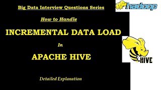 Incremental Data Load in Hive  Big data interview questions [upl. by Acinoj]