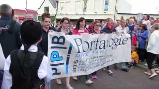 Portavogie Pipe Band  Portrush Street Parade 2015 [upl. by Harimas]