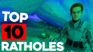 Top 10 OP Rathole Base Spots On ARK Aberration ASA [upl. by Litch403]