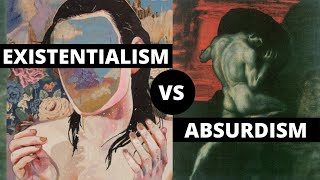 Existentialism vs Absurdism  Explanations and Differences [upl. by Enyrehtak]