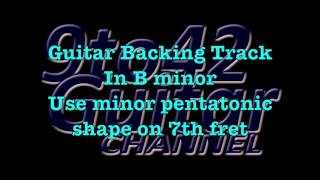 Backing Track In B minor Bm [upl. by Liatnahs178]