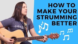 7 COOL STRUMMING PATTERNS from 1 Rhythm  How to Make Your Strumming Patterns Sound Better [upl. by Caneghem536]