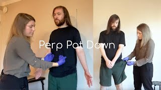 ASMR Pat Down and Perp Check — Shoe Molding Luminol Spray amp Evidence Brushing [upl. by Ddarb]