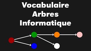 Vocabulaire des arbres informatique  fils feuilles noeud interne binaire hauteur [upl. by Beauregard846]