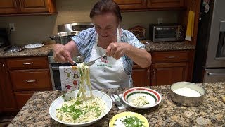 Italian Grandma Makes Fettuccine Alfredo [upl. by Nyloj]