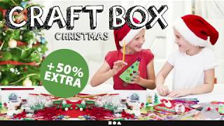 Christmas craft box  unboxing [upl. by Cristian]