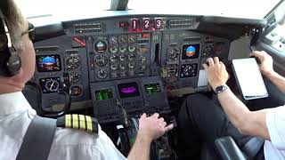 Cockpit view Private Boeing 727100  Takeoff from Sacramento McClellan MCC plus SCK Touch amp Go [upl. by Roberto]