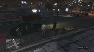 GTA V Vagos Kills Aztecas and cops shoot out [upl. by Inot]