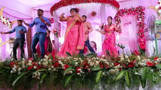 Jimikki kammal by Family  Ashley amp Philo Wedding Reception Thoothukudi [upl. by Tnecillim568]