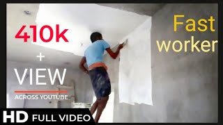 fast worker interior wall putty  saravanan painter [upl. by Negrom]