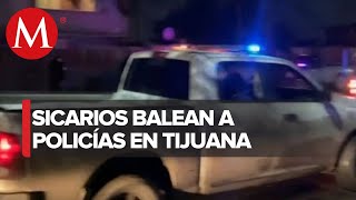 Grupo armado dispara contra policías en Tijuana uno resultó herido [upl. by Olathe]