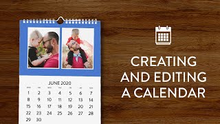 Creating and editing a calendar in Snapfish [upl. by Liebowitz]